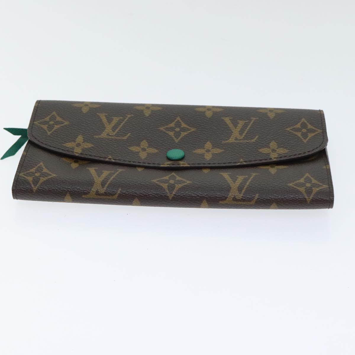 LOUIS VUITTON Monogram Portefeuille Emilie Long Wallet Green M60137 Auth 91912