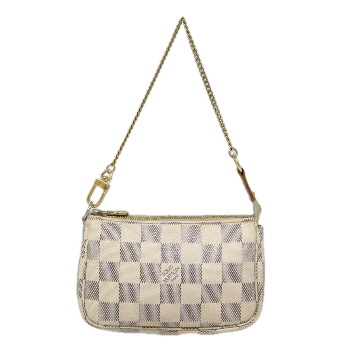 LOUIS VUITTON Damier Azur Mini Pochette Accessoires Pouch N63005 LV Auth 91921