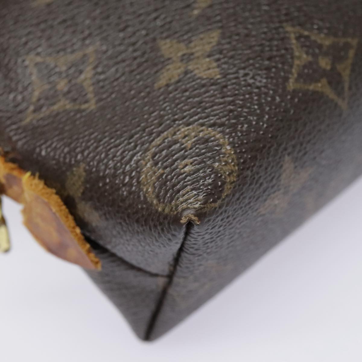 LOUIS VUITTON Monogram Pochette Cosmetic PM Cosmetic Pouch M47515 LV Auth 91925