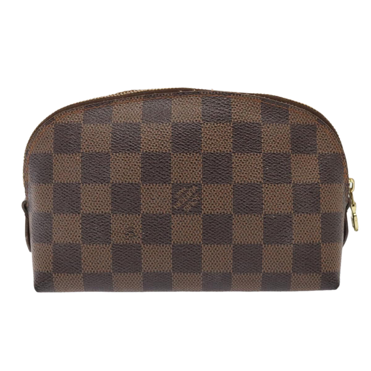 LOUIS VUITTON Damier Ebene Pochette Cosmetic PM Pouch N47516 LV Auth 91934