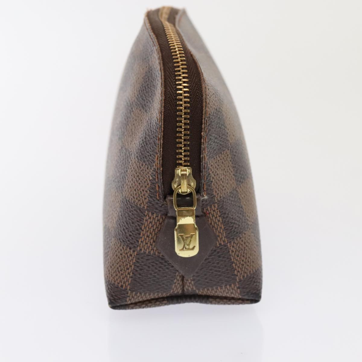 LOUIS VUITTON Damier Ebene Pochette Cosmetic PM Pouch N47516 LV Auth 91934