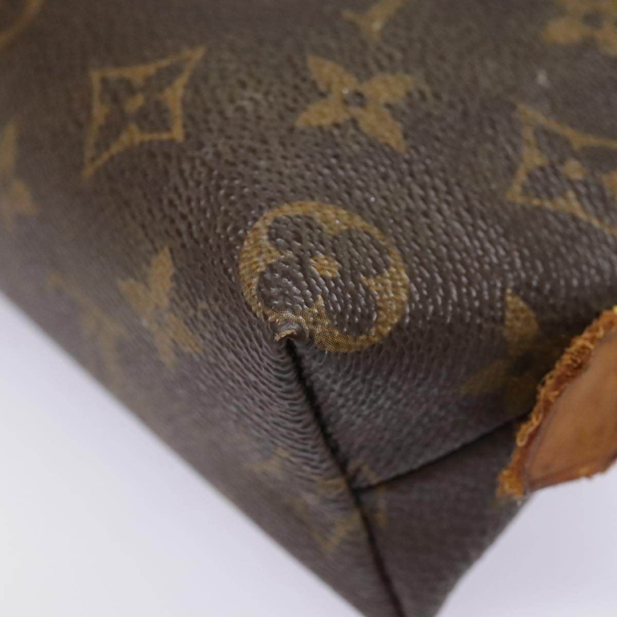 LOUIS VUITTON Monogram Pochette Cosmetic PM Cosmetic Pouch M47515 LV Auth 91935