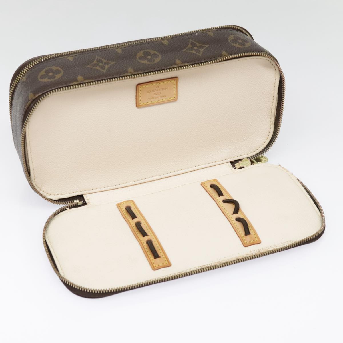 LOUIS VUITTON Monogram Trousse Brush MG Cosmetic Pouch M47505 LV Auth 91937