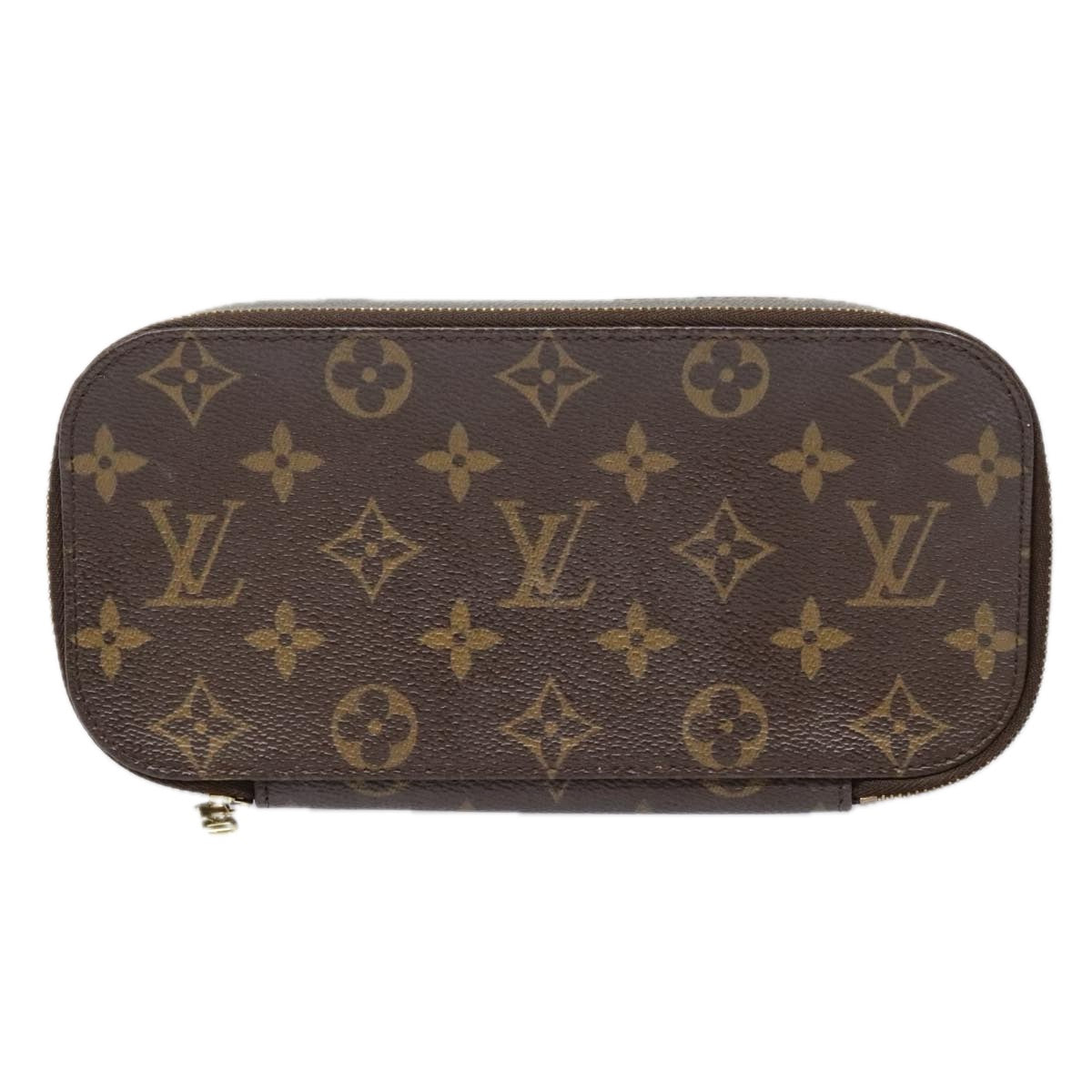 LOUIS VUITTON Monogram Trousse Brush MG Cosmetic Pouch M47505 LV Auth 91937