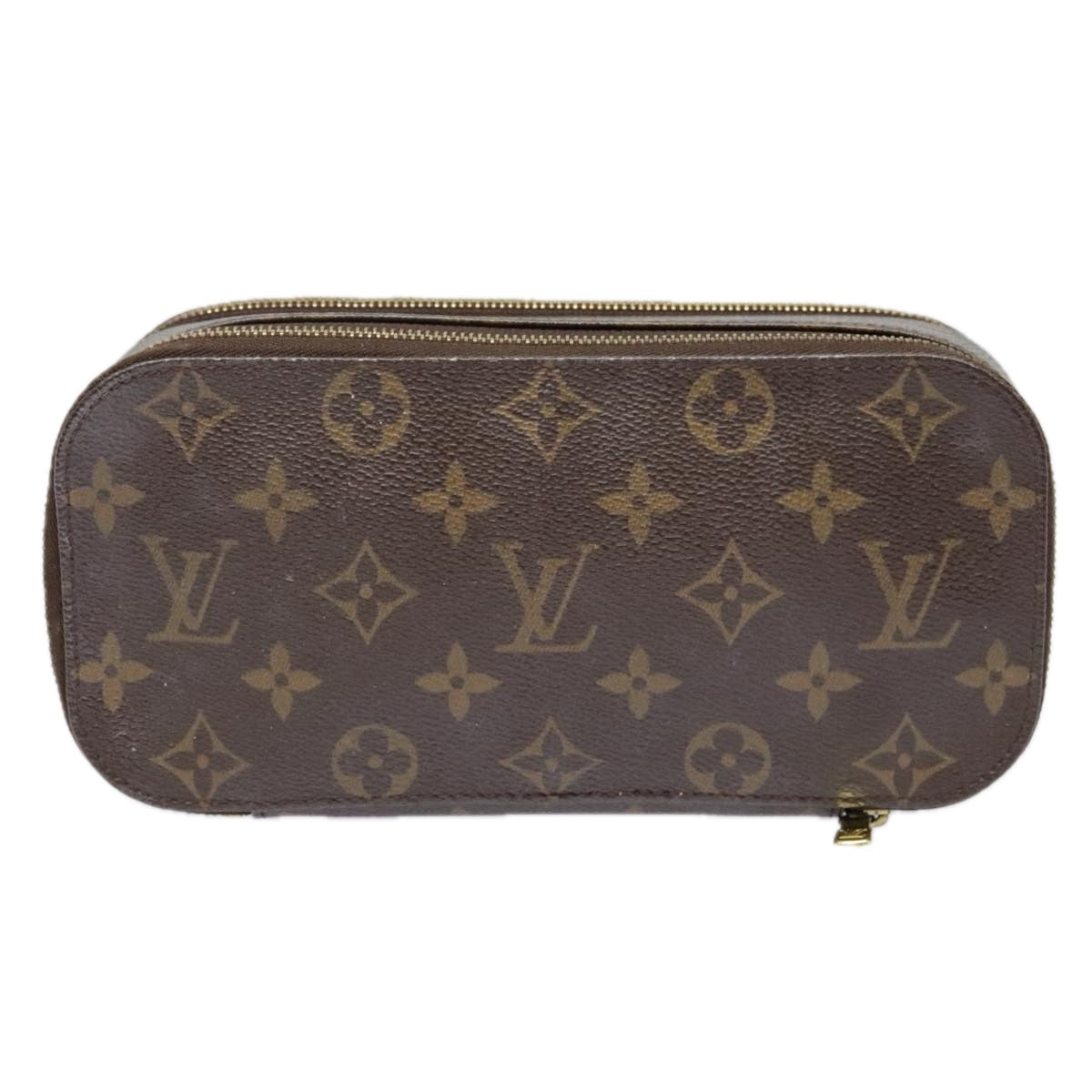 LOUIS VUITTON Monogram Trousse Brush MG Cosmetic Pouch M47505 LV Auth 91937