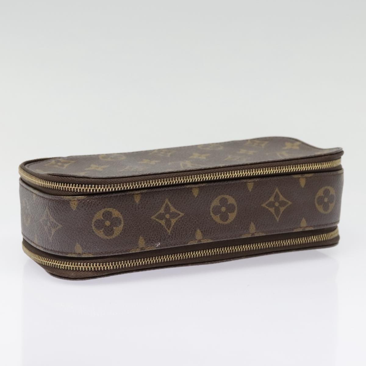 LOUIS VUITTON Monogram Trousse Brush MG Cosmetic Pouch M47505 LV Auth 91937