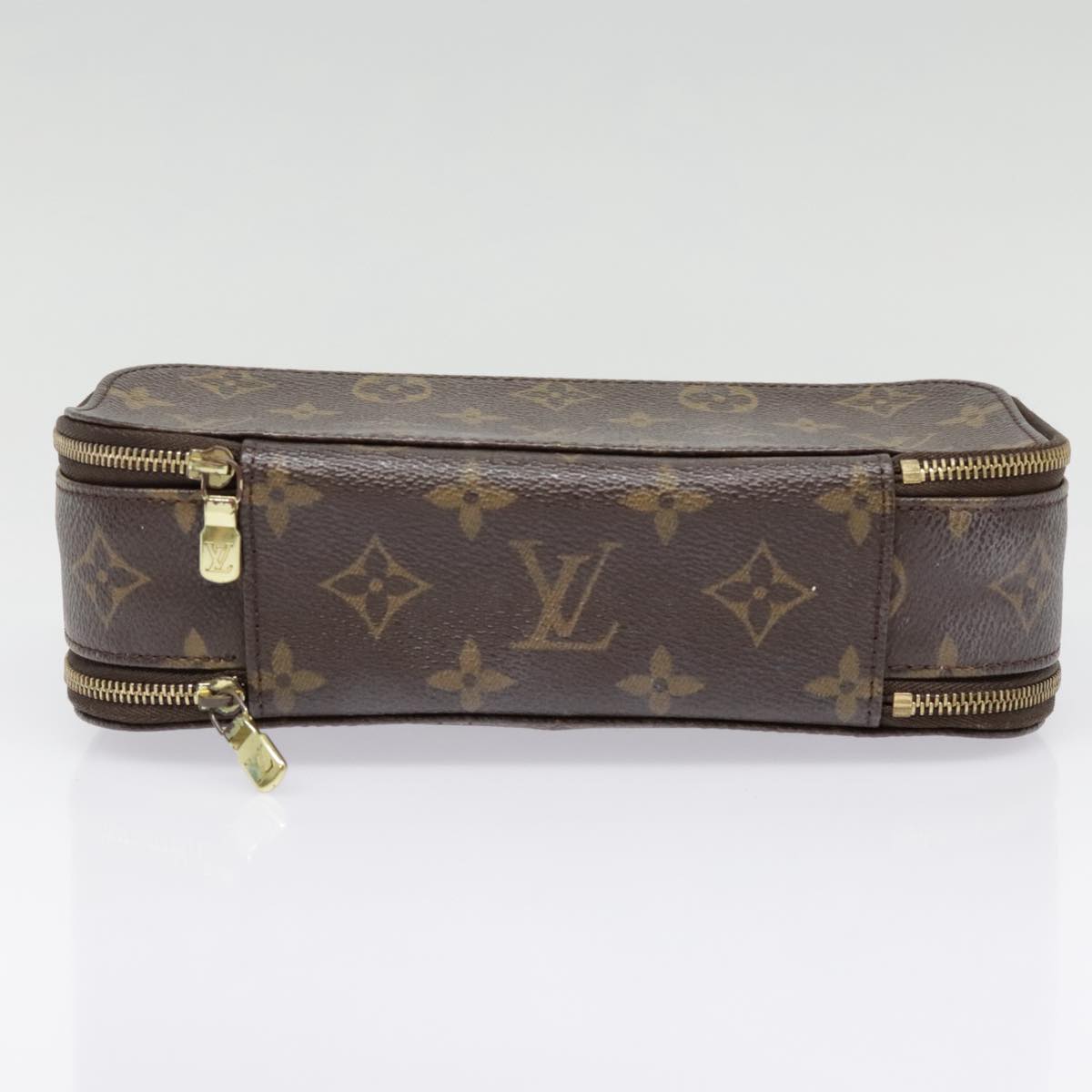 LOUIS VUITTON Monogram Trousse Brush MG Cosmetic Pouch M47505 LV Auth 91937