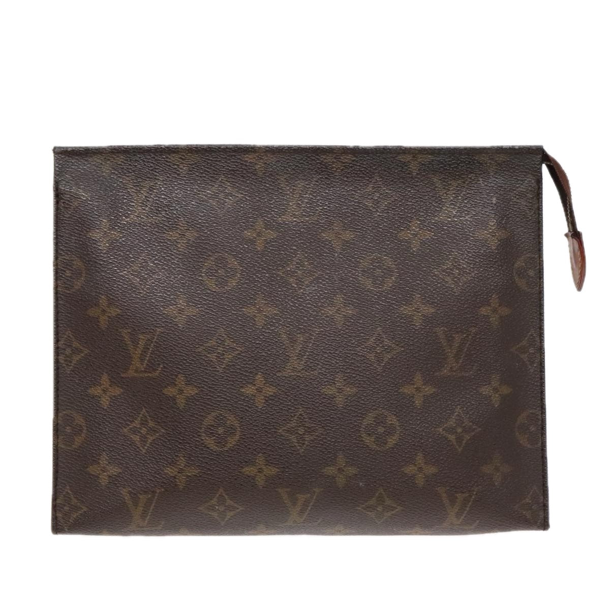 LOUIS VUITTON Monogram Poche Toilette 26 Pouch M47542 LV Auth 91938