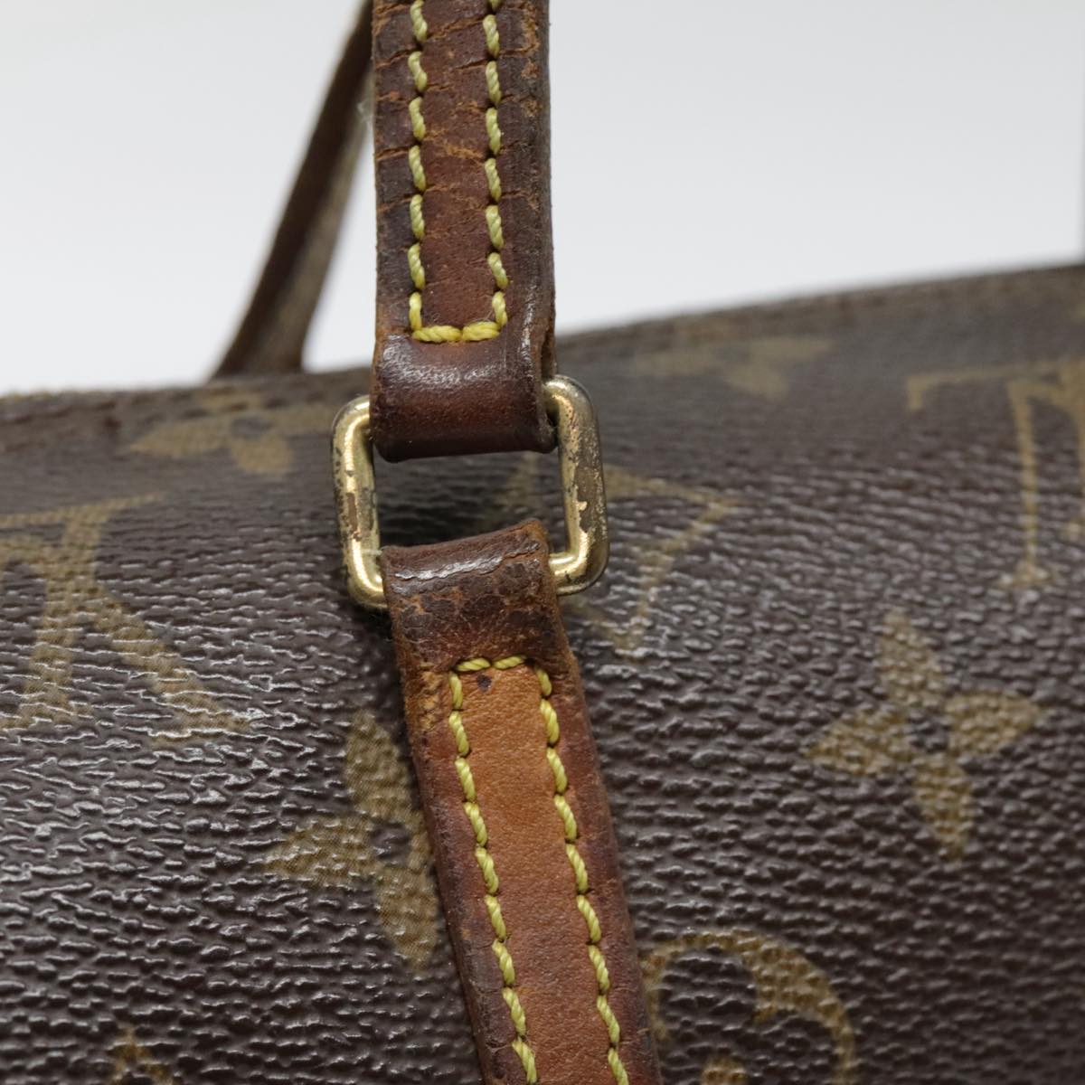 LOUIS VUITTON Monogram Papillon 19 Hand Bag M51389 LV Auth 91947