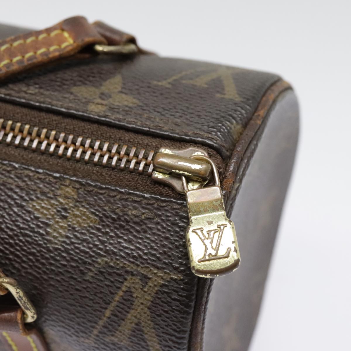 LOUIS VUITTON Monogram Papillon 19 Hand Bag M51389 LV Auth 91947