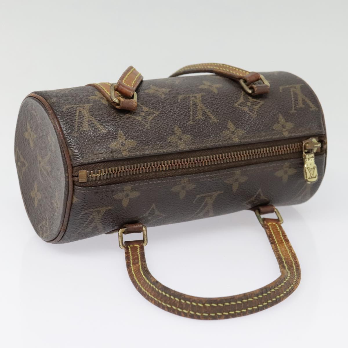 LOUIS VUITTON Monogram Papillon 19 Hand Bag M51389 LV Auth 91947