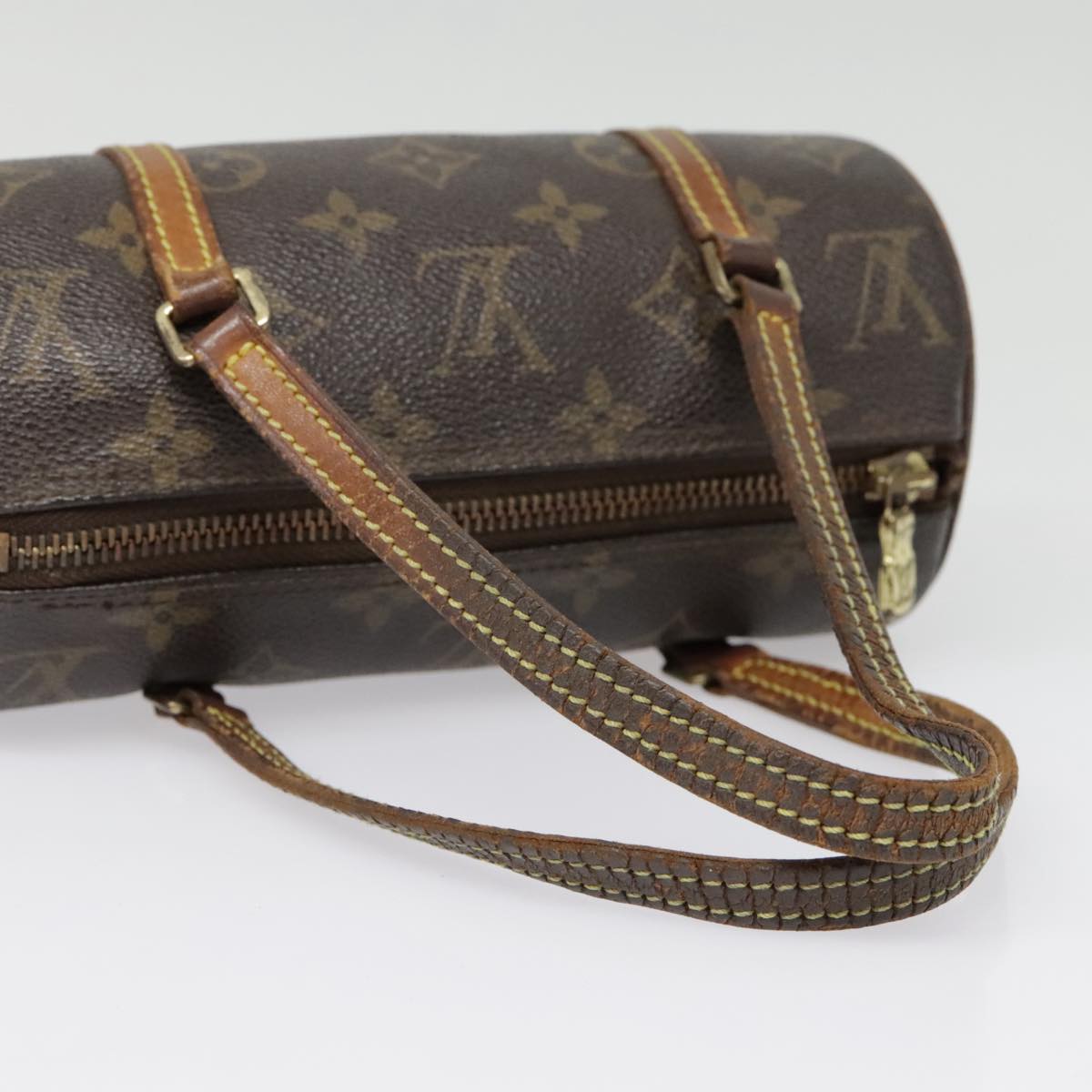 LOUIS VUITTON Monogram Papillon 19 Hand Bag M51389 LV Auth 91947