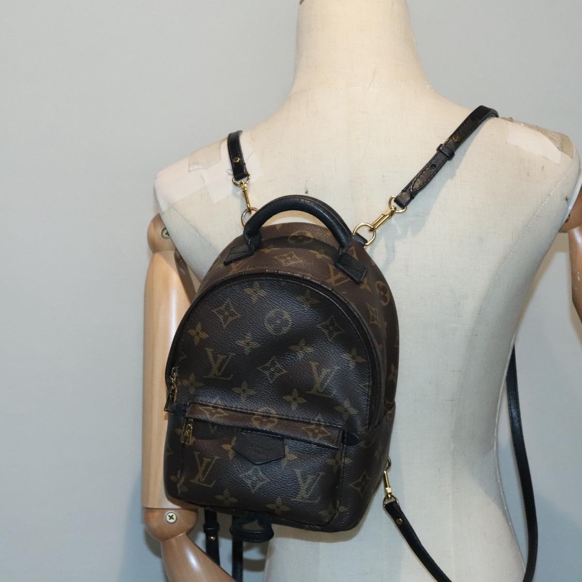 LOUIS VUITTON Monogram Palm Springs PM Backpack M41560 LV Auth 91948