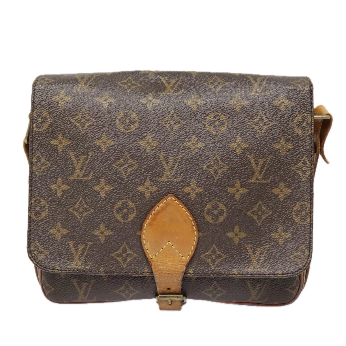 LOUIS VUITTON Monogram Cartouchiere GM Shoulder Bag M51252 LV Auth 91963