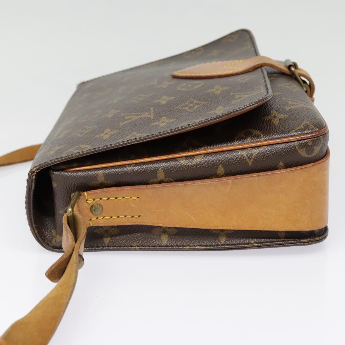 LOUIS VUITTON Monogram Cartouchiere GM Shoulder Bag M51252 LV Auth 91963