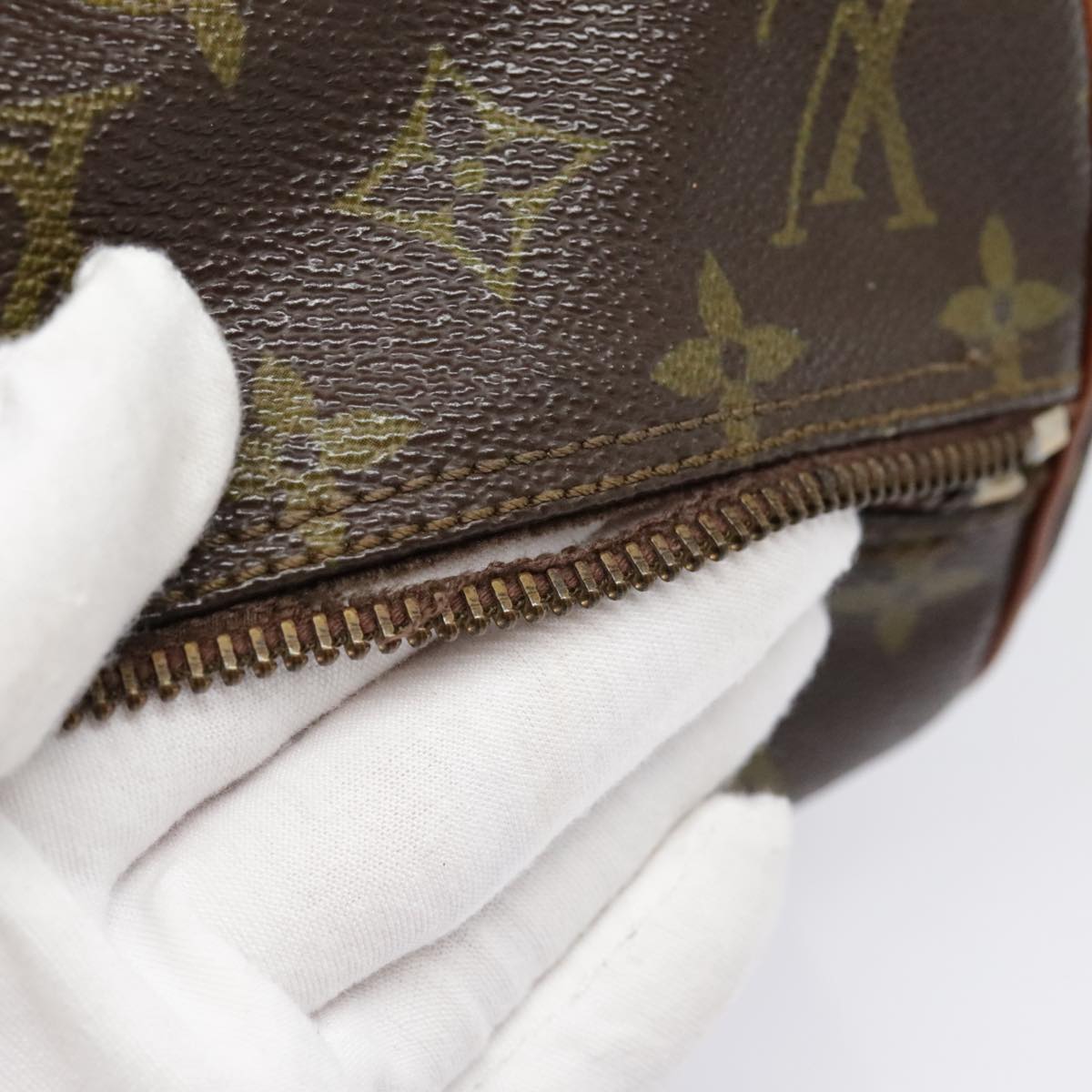 LOUIS VUITTON Monogram Papillon 30 Hand Bag M51385 LV Auth 91977