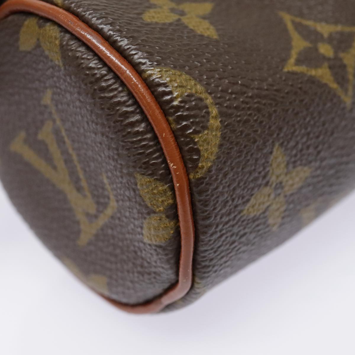 LOUIS VUITTON Monogram Papillon Pouch LV Auth 91978