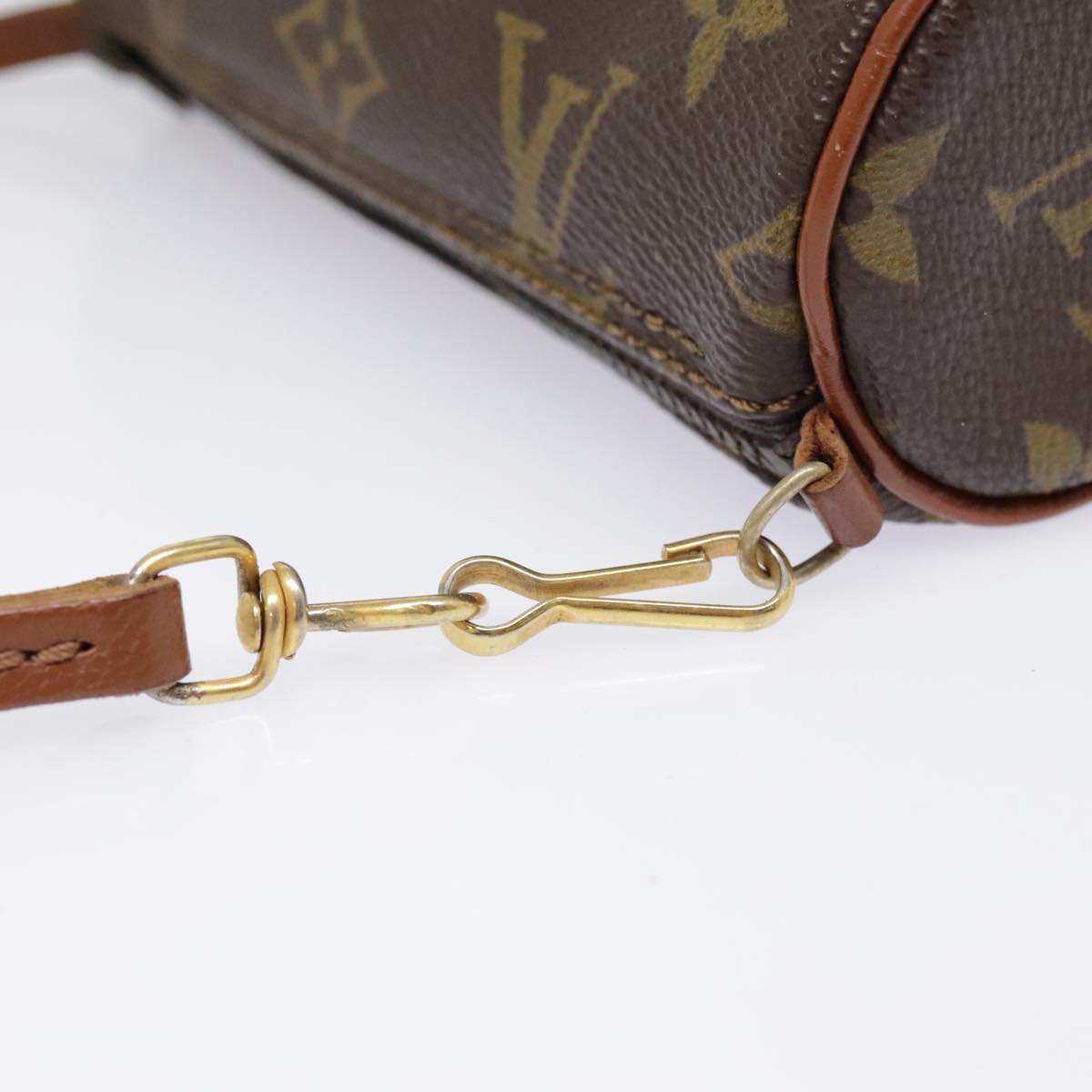 LOUIS VUITTON Monogram Papillon Pouch LV Auth 91978