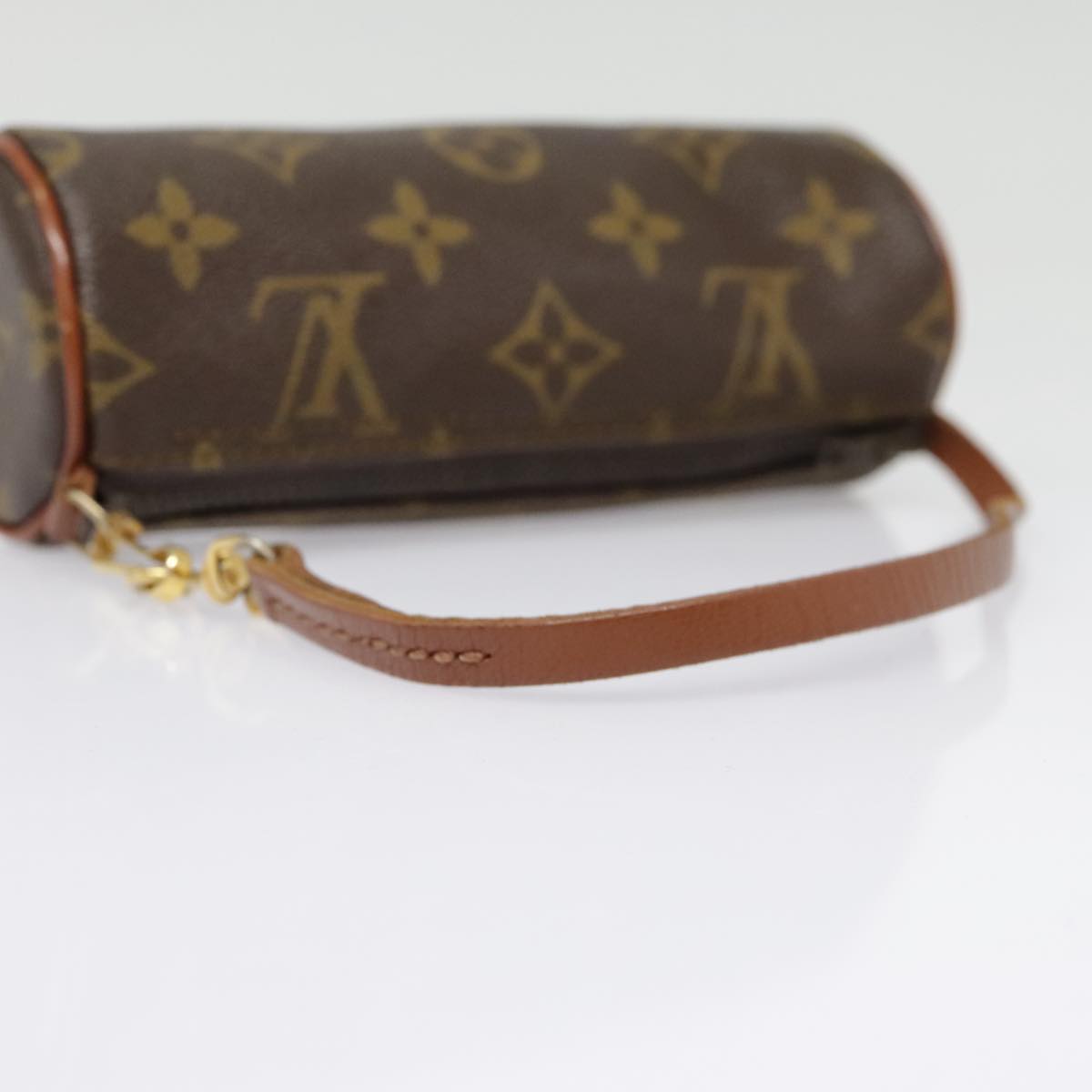 LOUIS VUITTON Monogram Papillon Pouch LV Auth 91978