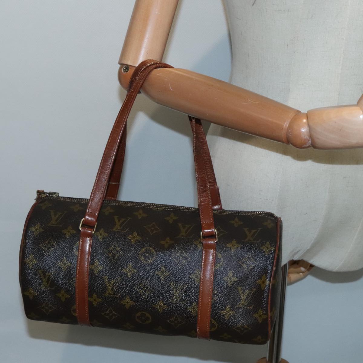 LOUIS VUITTON Monogram Papillon 30 Hand Bag M51385 LV Auth 91979