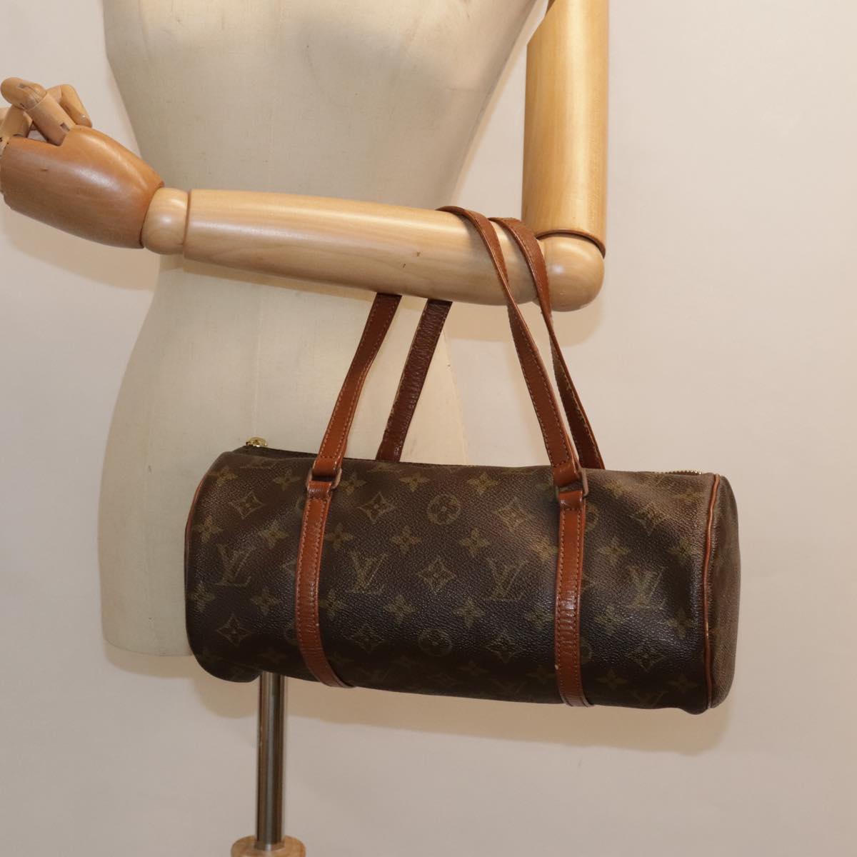 LOUIS VUITTON Monogram Papillon 30 Hand Bag M51385 LV Auth 91981