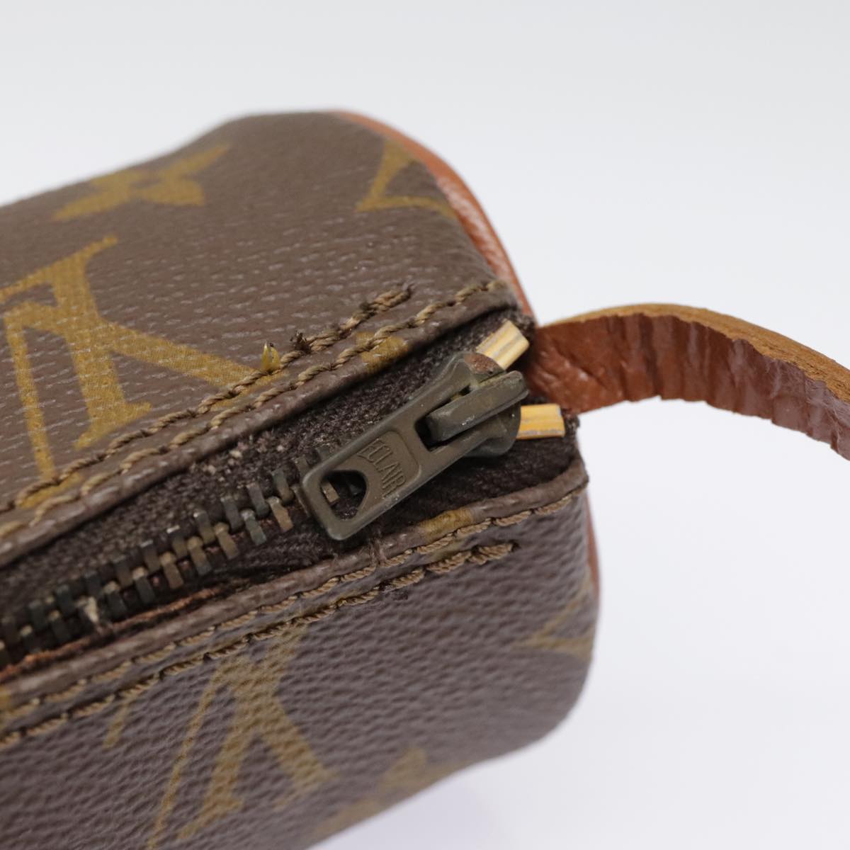 LOUIS VUITTON Monogram Papillon Pouch LV Auth 91982