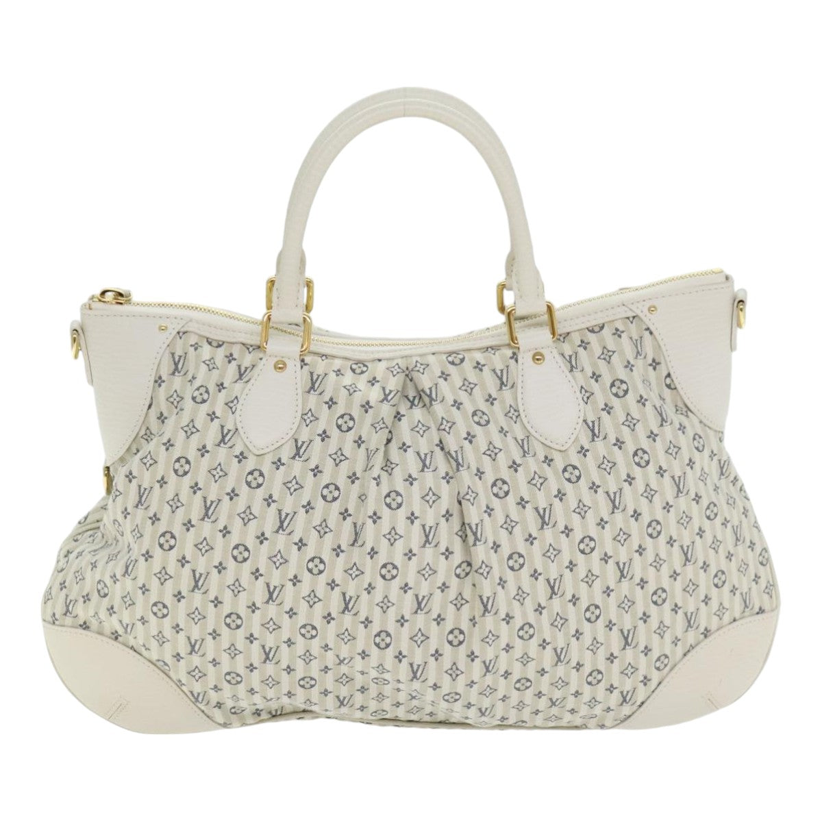 LOUIS VUITTON Monogram Mini Lin Croisette Marina GM Bag 2way M95492 Auth 92003