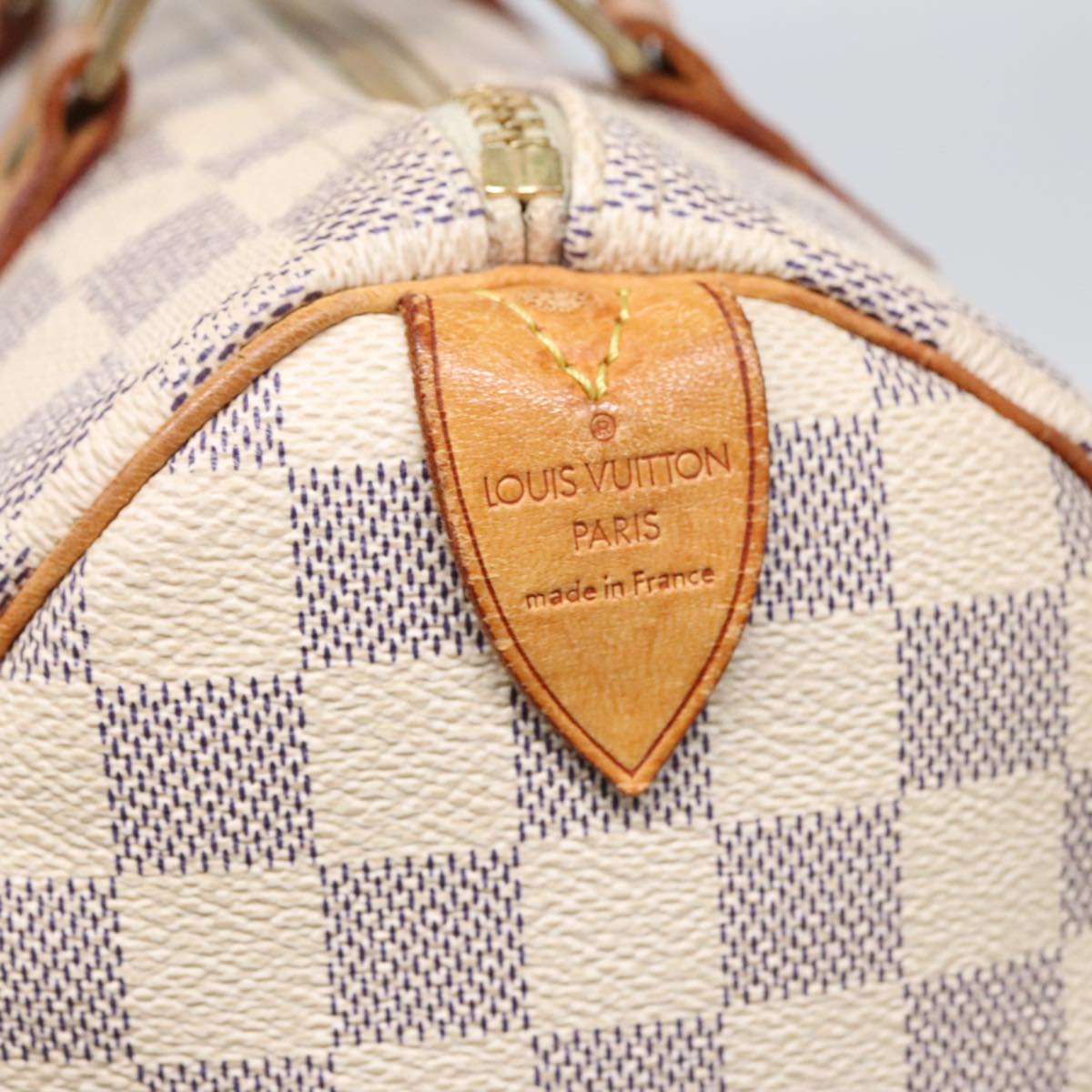 LOUIS VUITTON Damier Azur Speedy 25 Hand Bag N41534 LV Auth 92015