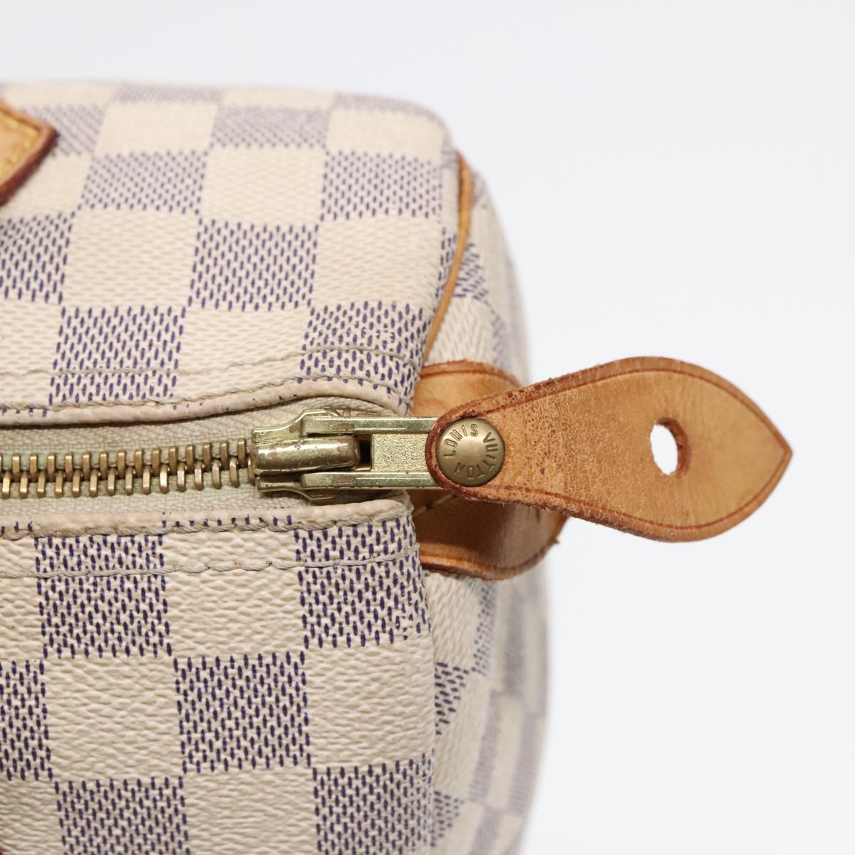 LOUIS VUITTON Damier Azur Speedy 25 Hand Bag N41534 LV Auth 92015