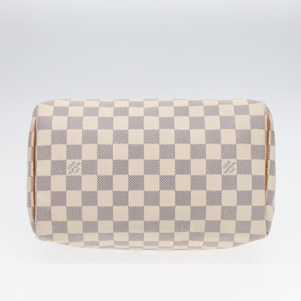 LOUIS VUITTON Damier Azur Speedy 25 Hand Bag N41534 LV Auth 92015