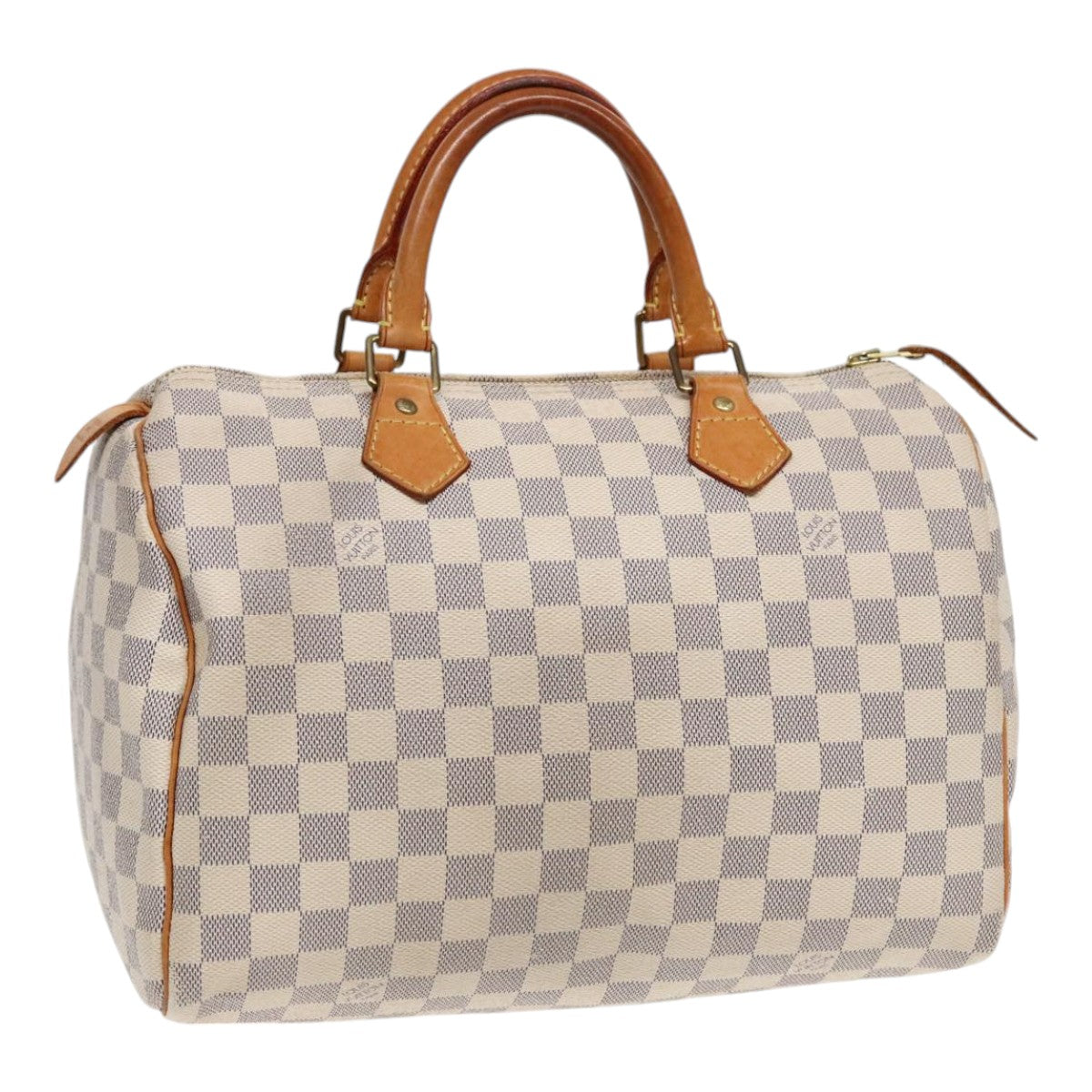 LOUIS VUITTON Damier Azur Speedy 30 Hand Bag N41533 LV Auth 92016