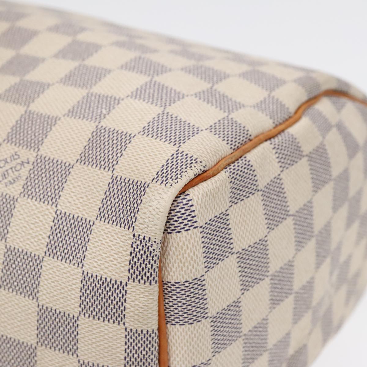 LOUIS VUITTON Damier Azur Speedy 30 Hand Bag N41533 LV Auth 92016