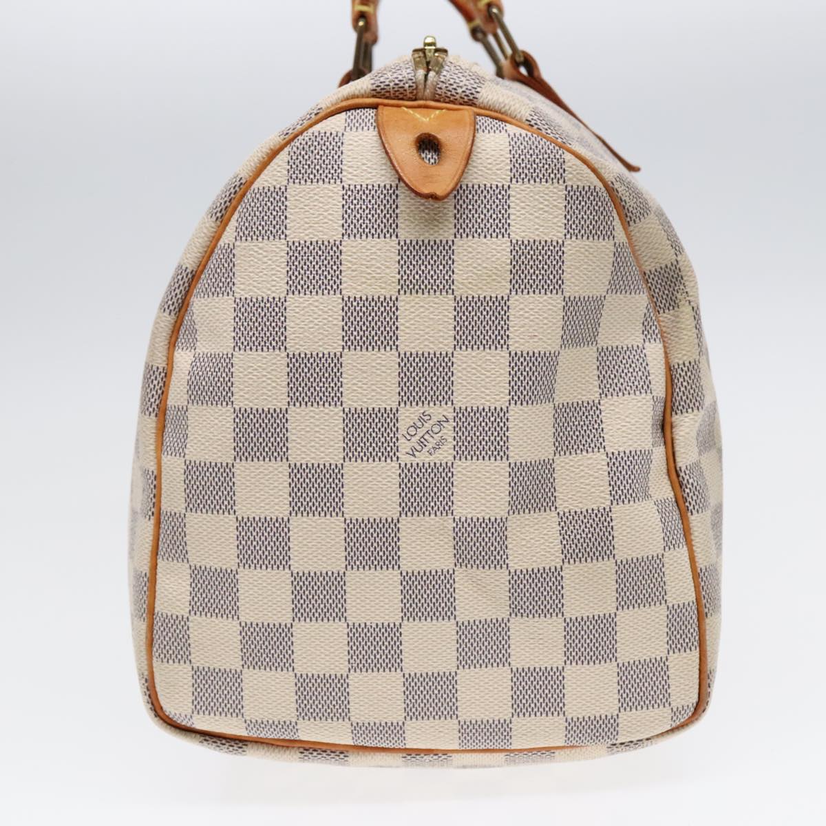 LOUIS VUITTON Damier Azur Speedy 30 Hand Bag N41533 LV Auth 92016