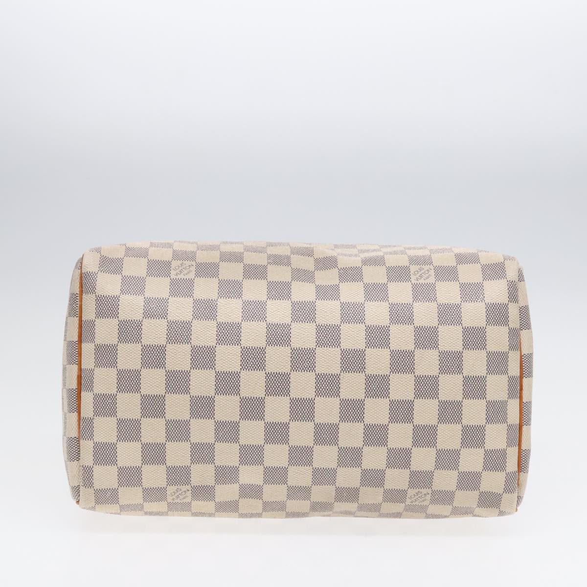 LOUIS VUITTON Damier Azur Speedy 30 Hand Bag N41533 LV Auth 92016