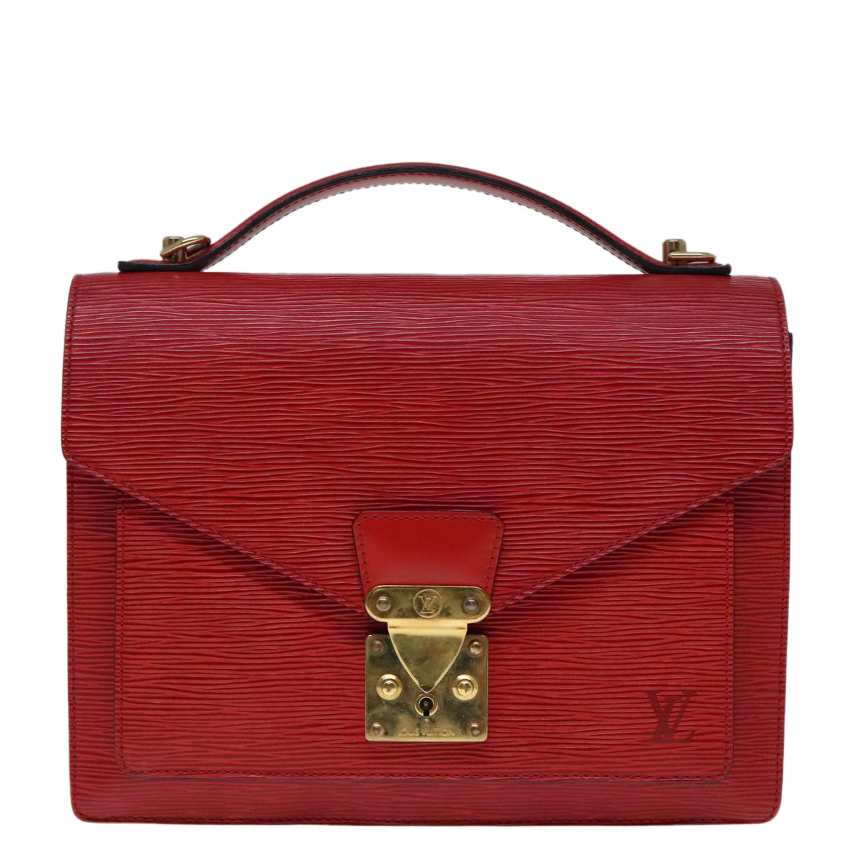 LOUIS VUITTON Epi Monceau 28 Hand Bag Red M40783 LV Auth 92029