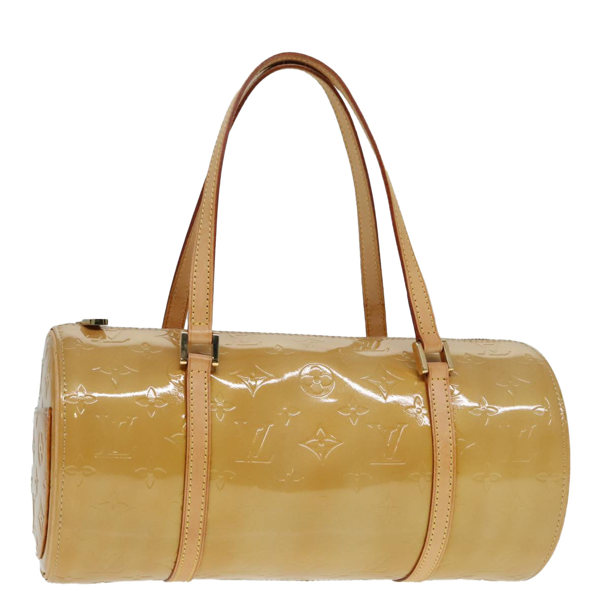 LOUIS VUITTON Monogram Vernis Bedford Hand Bag Beige M91006 LV Auth 92043