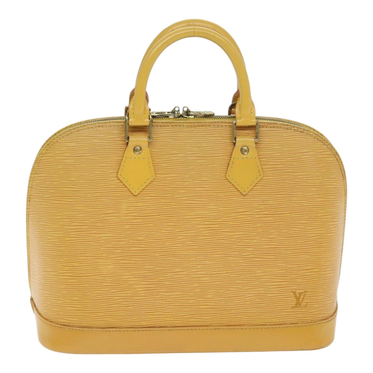 LOUIS VUITTON Epi Alma Hand Bag Yellow M52149 LV Auth 92048