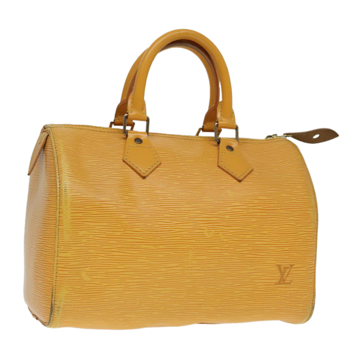 LOUIS VUITTON Epi Speedy 25 Hand Bag Tassili Yellow M43019 LV Auth 92050