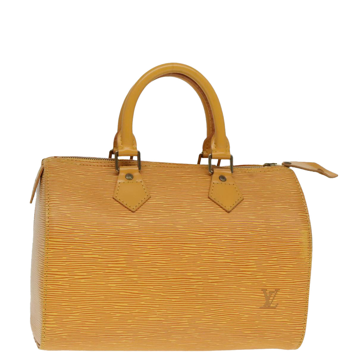 LOUIS VUITTON Epi Speedy 25 Hand Bag Tassili Yellow M43019 LV Auth 92051