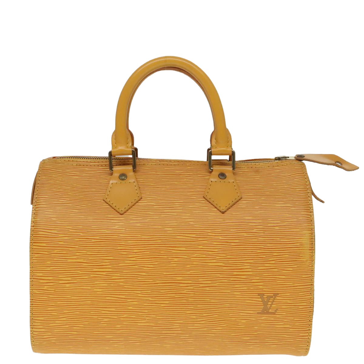 LOUIS VUITTON Epi Speedy 25 Hand Bag Tassili Yellow M43019 LV Auth 92051