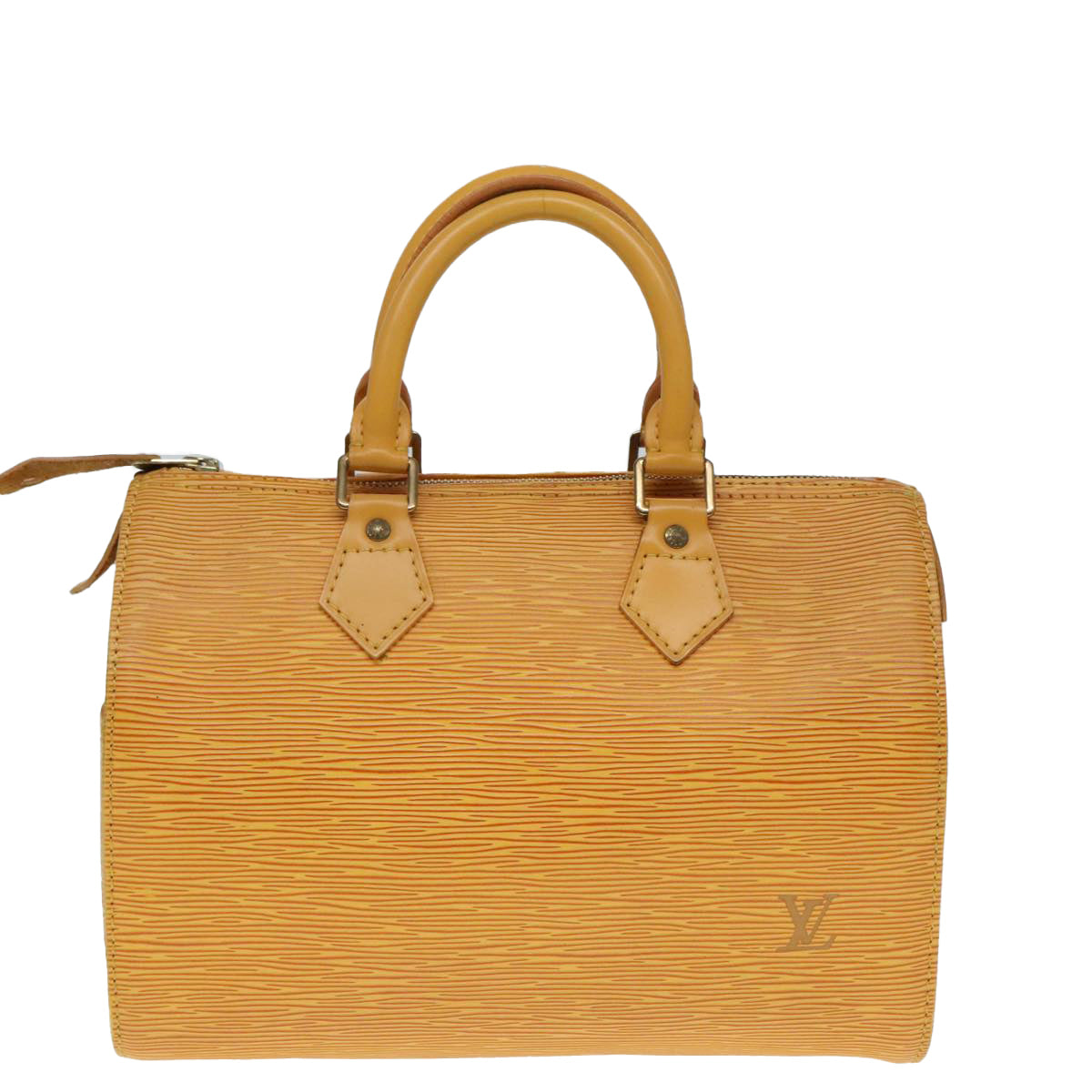 LOUIS VUITTON Epi Speedy 25 Hand Bag Tassili Yellow M43019 LV Auth 92051