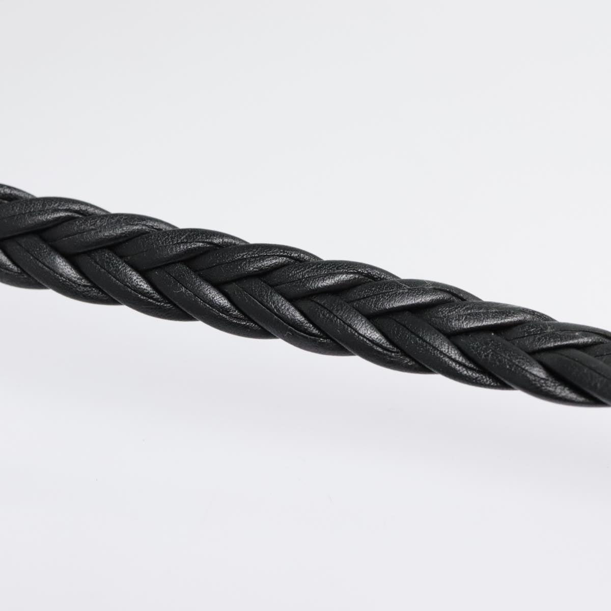 Christian Dior Trotter Canvas Shoulder Bag Silver Black Auth 92099