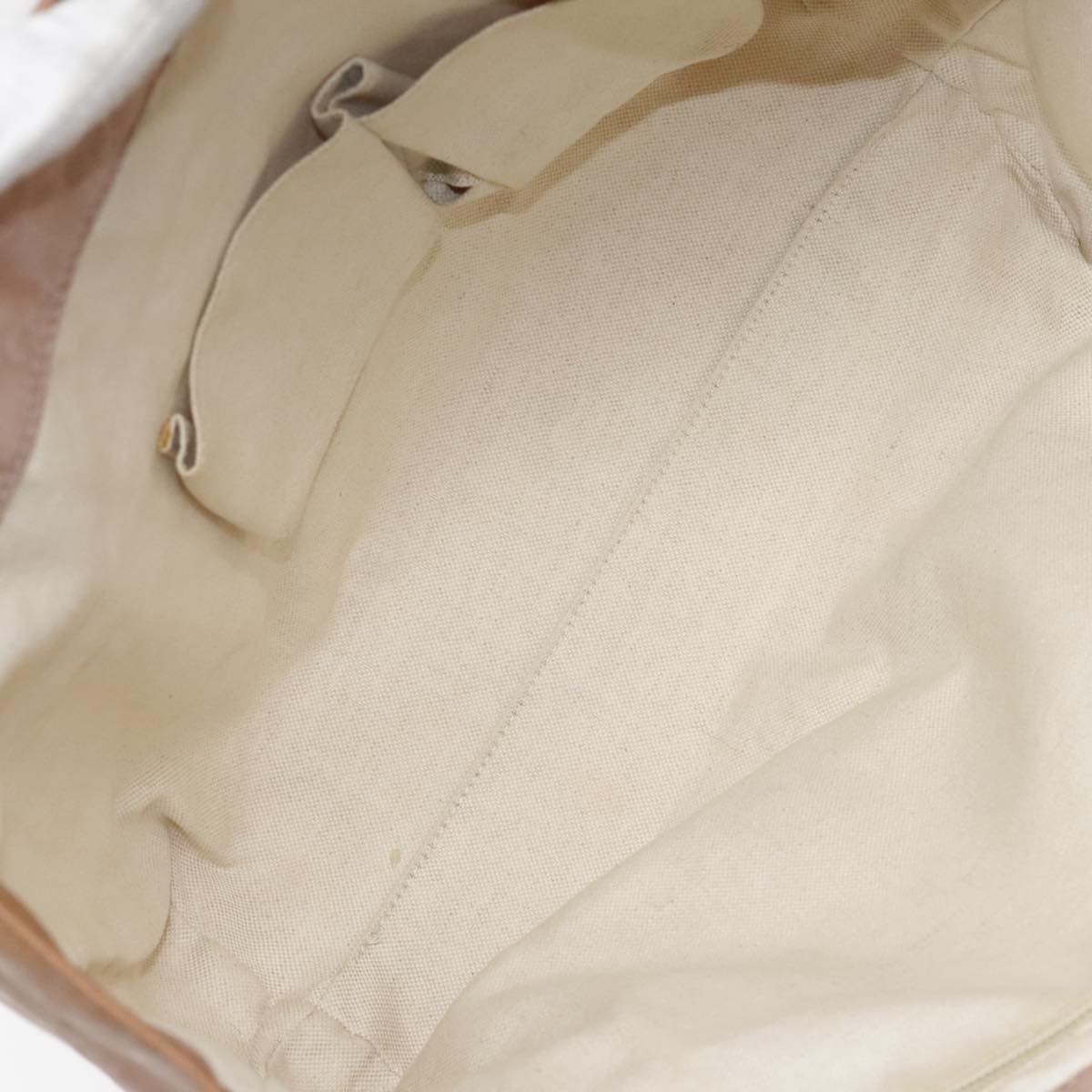 GUCCI GG Nylon Tote Bag Pink Brown Gold 282439 Auth 92132