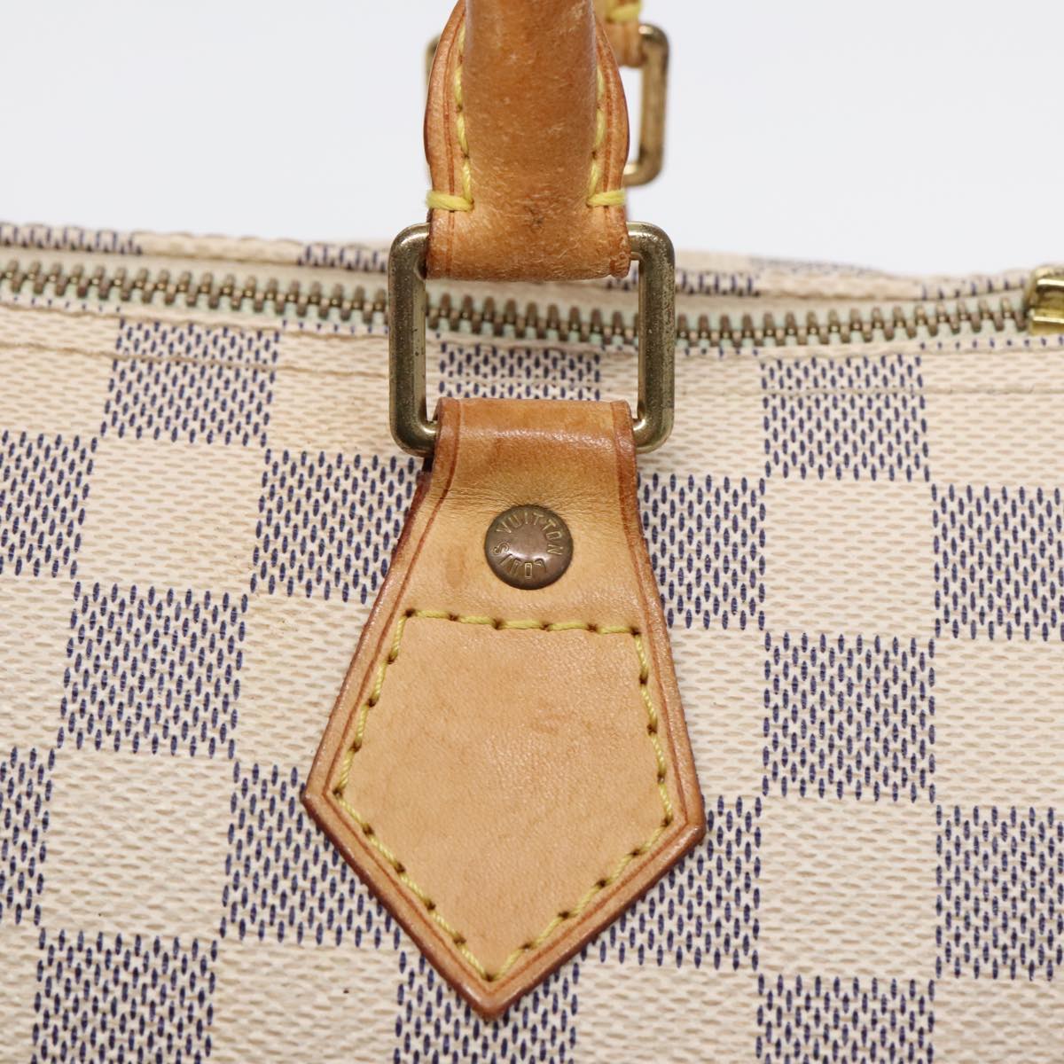 LOUIS VUITTON Damier Azur Speedy 25 Hand Bag N41534 LV Auth 92185