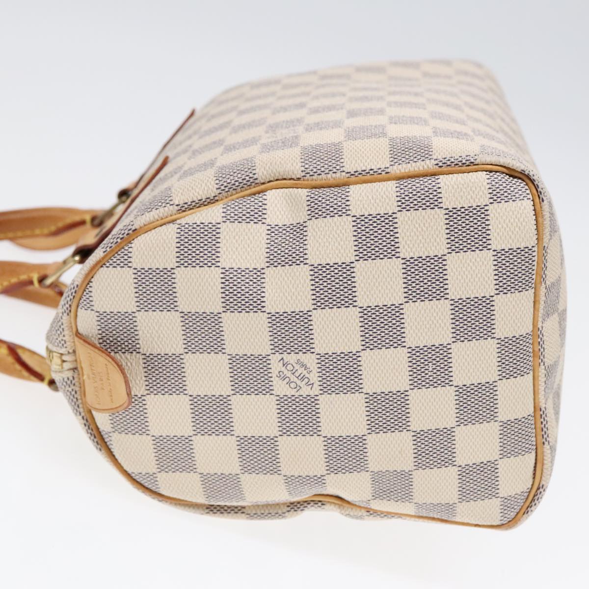 LOUIS VUITTON Damier Azur Speedy 25 Hand Bag N41534 LV Auth 92185