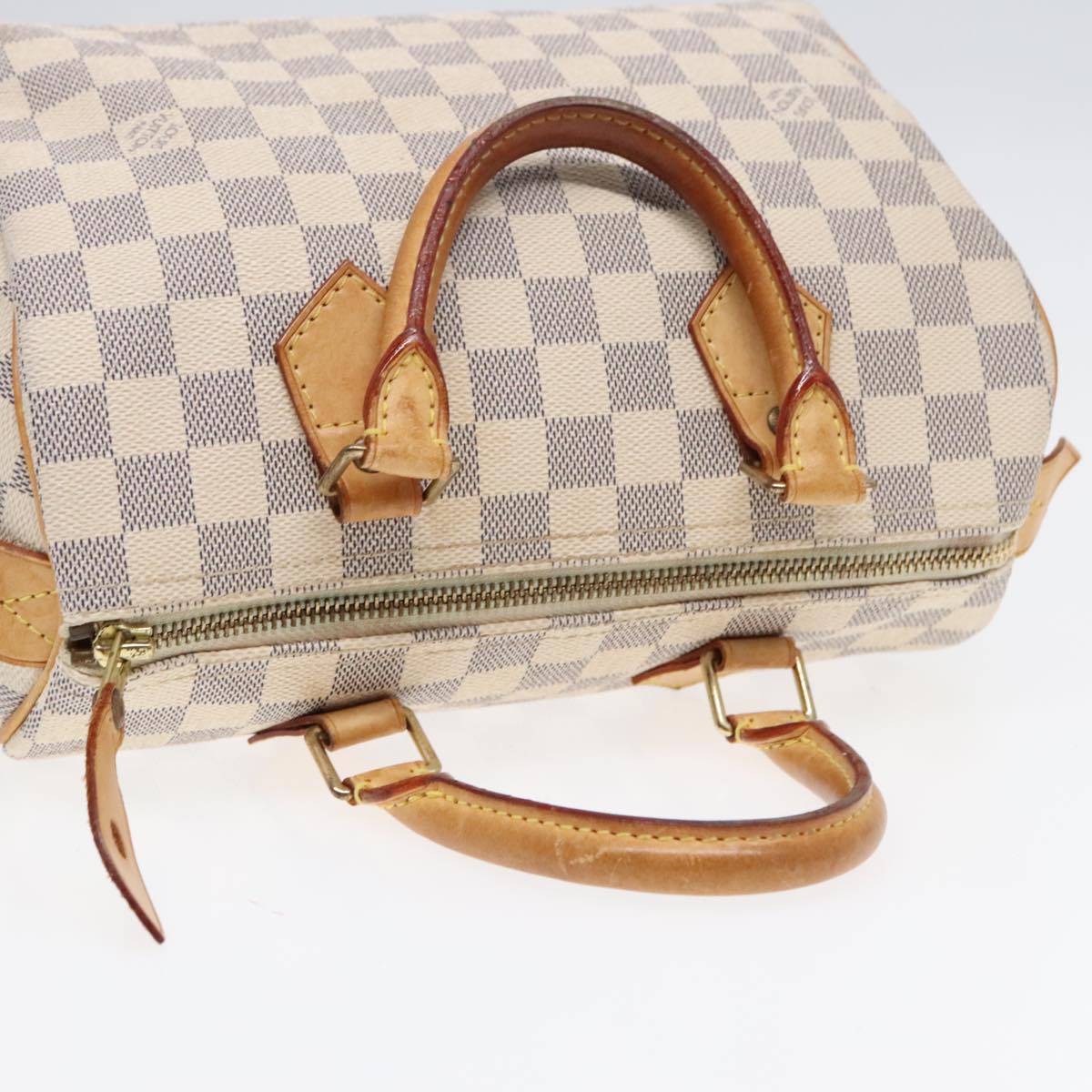 LOUIS VUITTON Damier Azur Speedy 25 Hand Bag N41534 LV Auth 92185