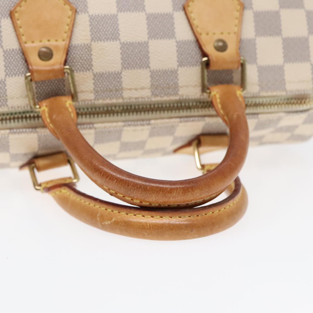 LOUIS VUITTON Damier Azur Speedy 25 Hand Bag N41534 LV Auth 92185