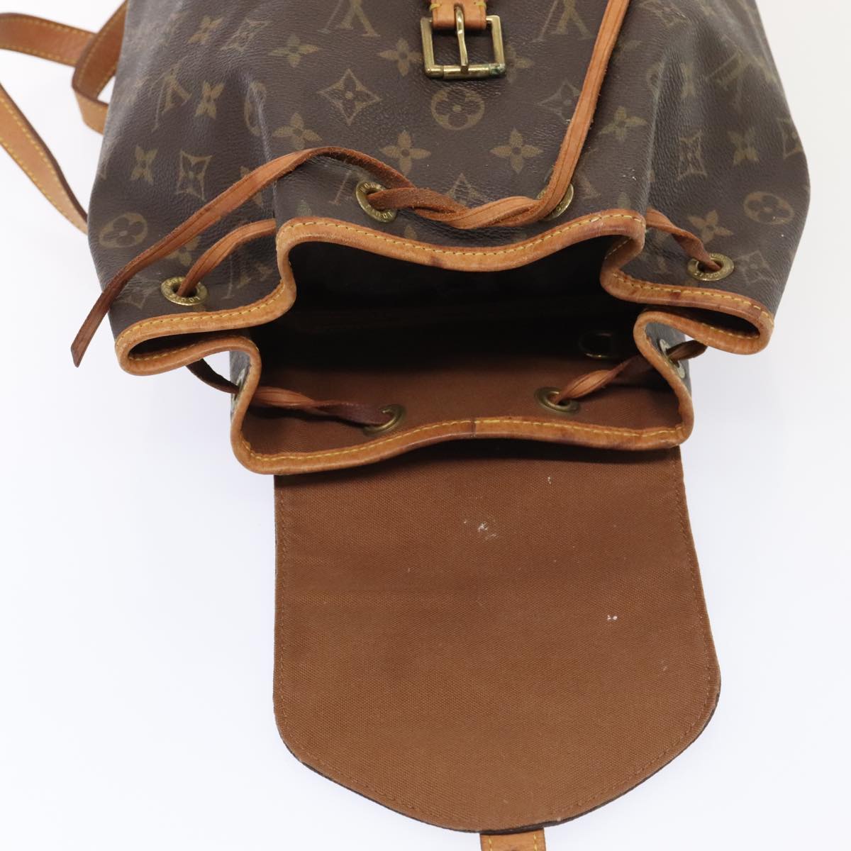 LOUIS VUITTON Monogram Montsouris MM Backpack M51136 LV Auth 92197