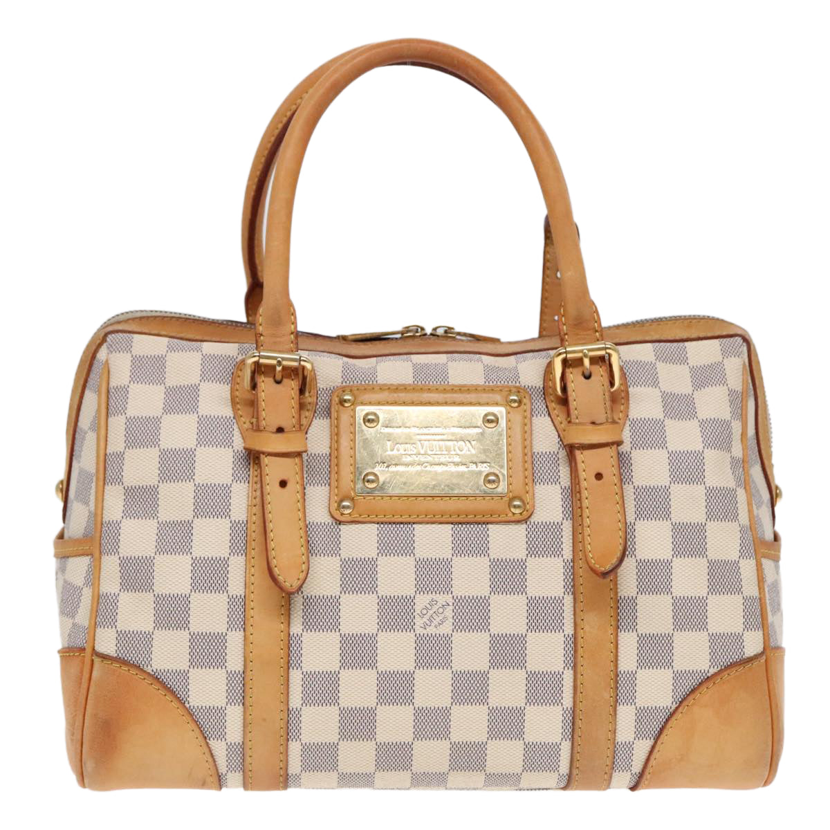 LOUIS VUITTON Damier Azur Berkeley Hand Bag N52001 LV Auth 92202