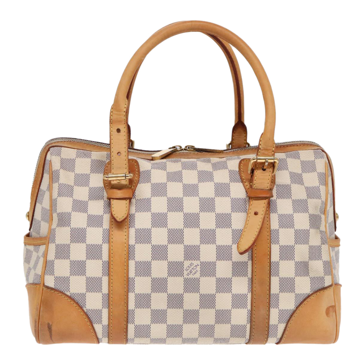 LOUIS VUITTON Damier Azur Berkeley Hand Bag N52001 LV Auth 92202